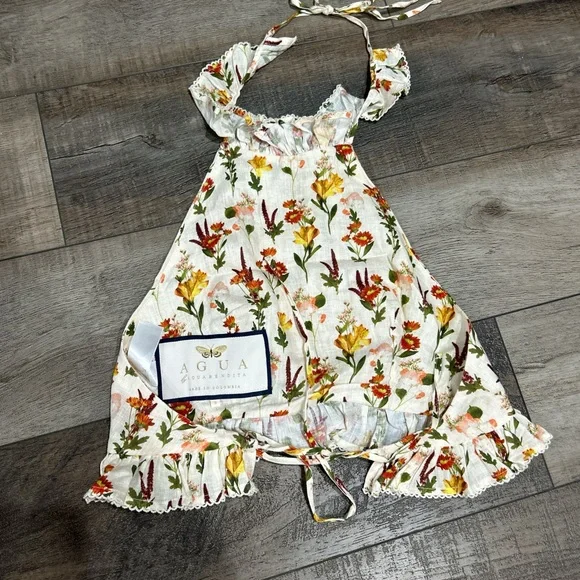 Agua by Agua Bendita Nardo Clementina floral halteneck top - Picture 4 of 5